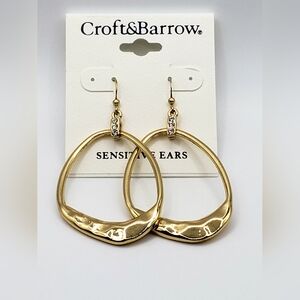 Croft & Barrow Hammered Style Earrings
